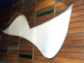 Ocean logo on the side of the wall