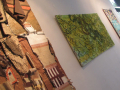 Brown and green canvas