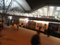 diagonal shot of the sign Stratford Station