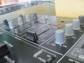 A close up of the equipment French kiss DJ uses