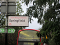 Road sign of Springfield and the Post Code 