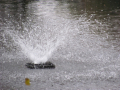 A water fountain in the park 