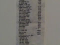  A receipt with black ink print on cloth Contempory Art   