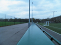 Fence in football area