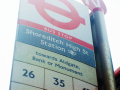 Bus stop sign for Shoreditch High Street.