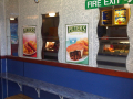 Mirror and advertisements in store