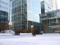 Ice rink and building	
