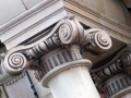 Greek pillar and Ionic column