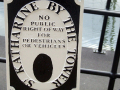 ‘No Public Right of Way’ sign	