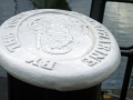 Top of a mooring bollard