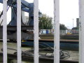 Bridge seen through railings