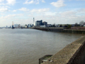 river bank on the north side