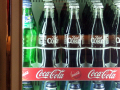 Bottles in cool cabinet