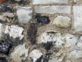 Ancient stones in church wall