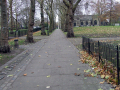 Path through churchyard