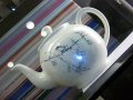 A beautiful tea pot on display