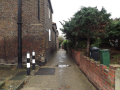 Pathway outside vestry house 
