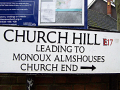 Church Hill road sign