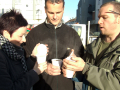 Opening the tea and coffee