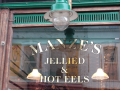 Restaurant name on the window
