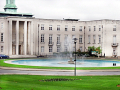 Fountain in front of main building
