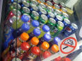 Bottles in fridge