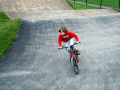 A boy on a bike