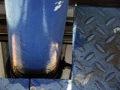 Drainpipe in walkway