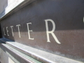 Close-up of the letterbox 