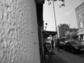 Front of shop in black & white