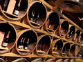 Barrels containing wine