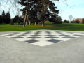 Human chess board