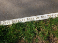 A flood defence kerb