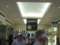 sign to lower level shops