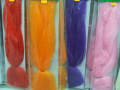 coloured hair pieces