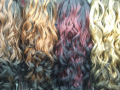 assorted wavy hair pieces