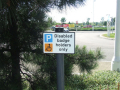 parking space sign