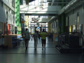 UEL atrium with students