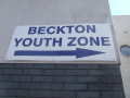 Youth Zone entrance sign