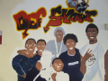 mural portraying young people