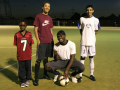 four guys on the pitch