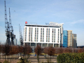 Novotel buildings and cranes