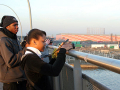 young people taking photographs