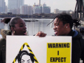 'warning i expect high fashion' poster