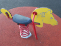 Toy horse in playground