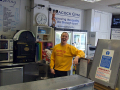 View of counter and caf staff