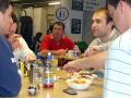 Members enjoying healthy food