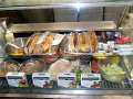 The counter with all the food