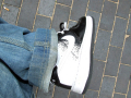 Passenger foot over paving