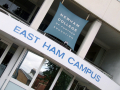 Newham College sign	